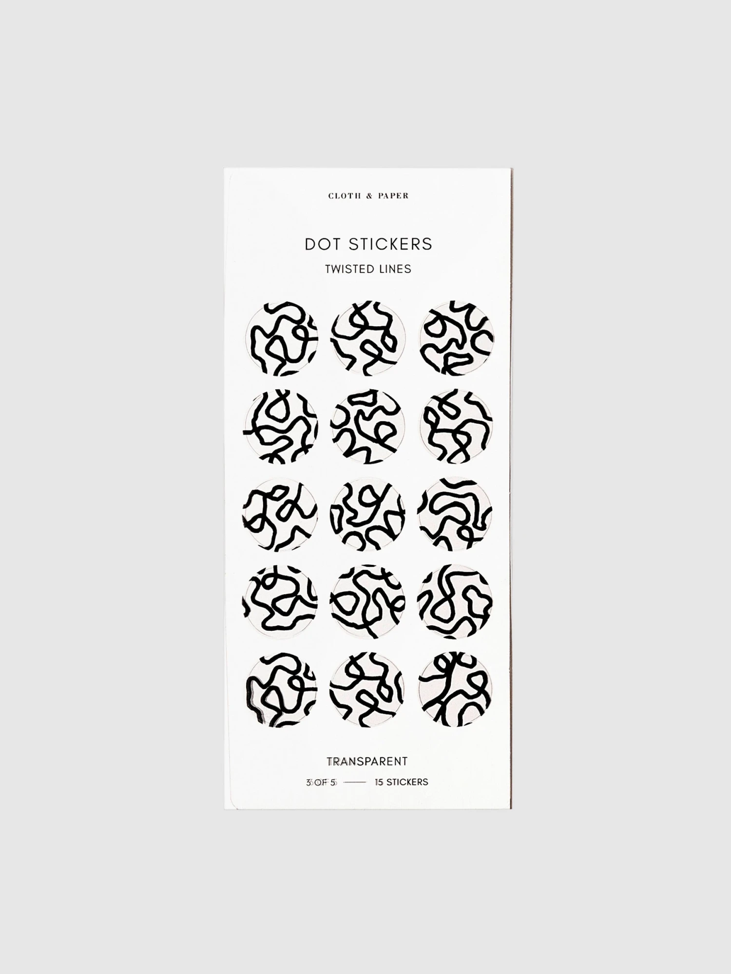 Twisted Lines Dot Sticker Set | Transparent(Twisted Lines Dot Sticker Set) 4 Twisted Lines Dot Sticker Set | Transparent(Twisted Lines Dot Sticker Set) - Image 4