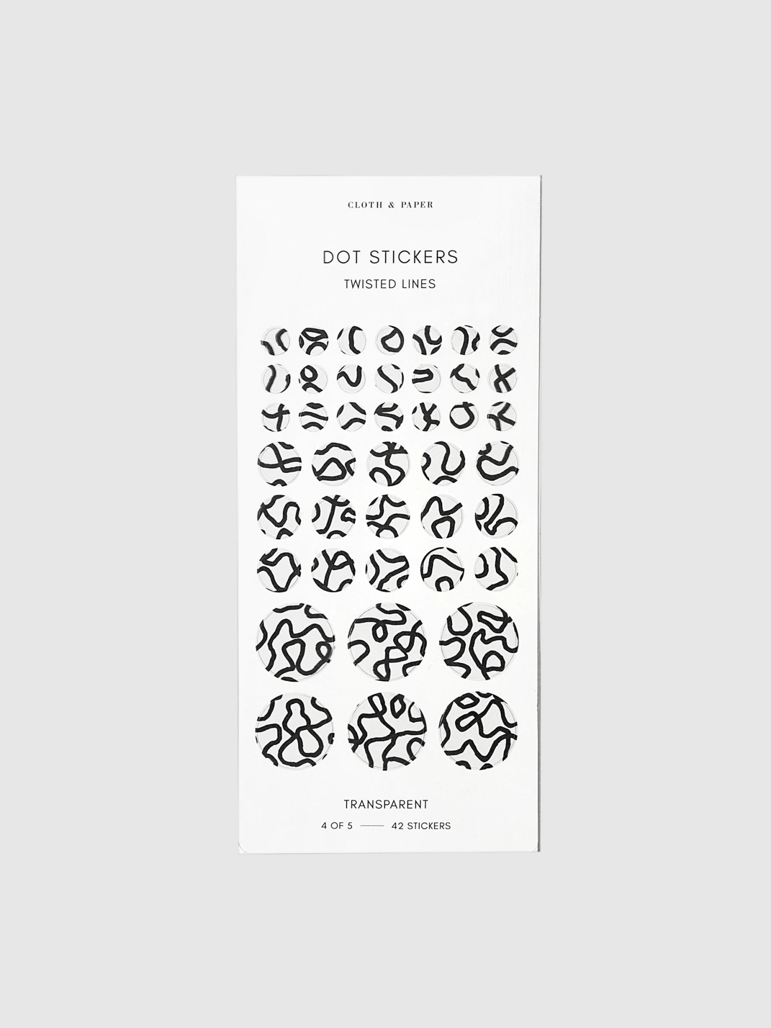 Twisted Lines Dot Sticker Set | Transparent(Twisted Lines Dot Sticker Set) 5 Twisted Lines Dot Sticker Set | Transparent(Twisted Lines Dot Sticker Set) - Image 5