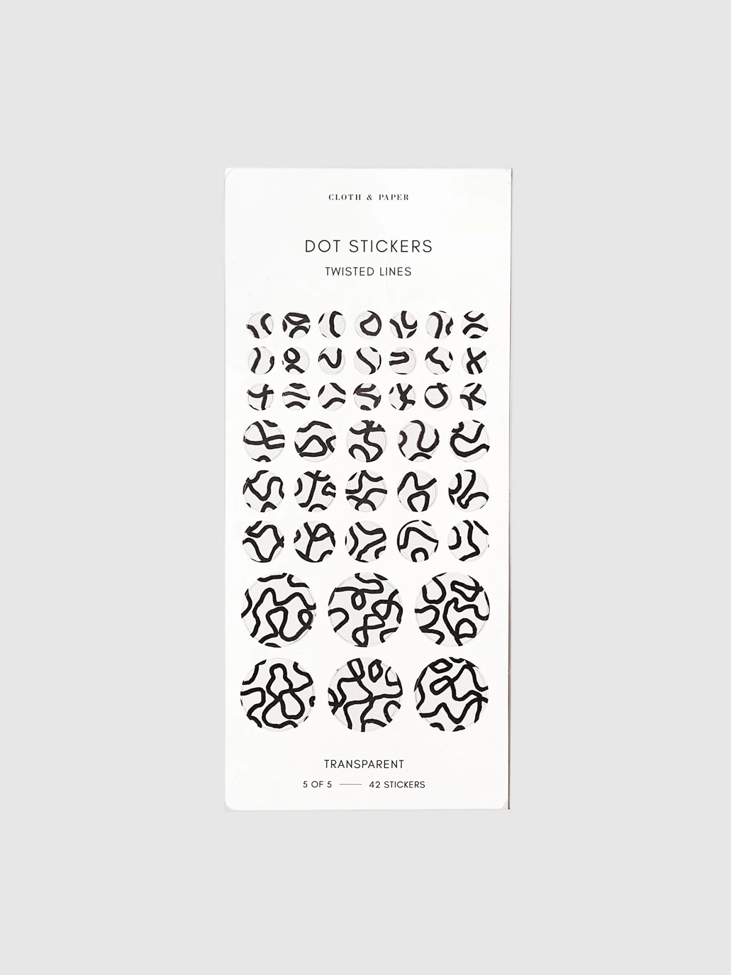 Twisted Lines Dot Sticker Set | Transparent(Twisted Lines Dot Sticker Set) 6 Twisted Lines Dot Sticker Set | Transparent(Twisted Lines Dot Sticker Set) - Image 6