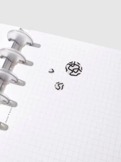 Twisted Lines Dot Sticker Set | Transparent(Twisted Lines Dot Sticker Set) 13 Twisted Lines Dot Sticker Set | Transparent(Twisted Lines Dot Sticker Set) -Cloth And Paper Shop Twisted Lines Dot Sticker Set Transparent Pack of 5 CP 6