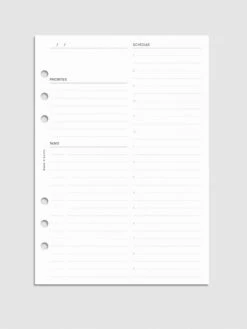 Undated Daily Planner Inserts | Refreshed Layout(Undated Daily Planner Inserts Refreshed Layout)