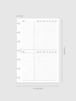 Undated Task Duo Note Planner Inserts(Undated Task Duo Note Planner Inserts) 26 Undated Task Duo Note Planner Inserts(Undated Task Duo Note Planner Inserts) -Cloth And Paper Shop Undated Task Duo Note Planner Inserts HPM CP 1
