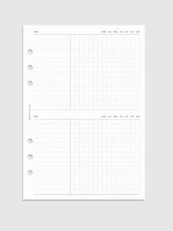 Undated Task Duo Note Planner Inserts(Undated Task Duo Note Planner Inserts)