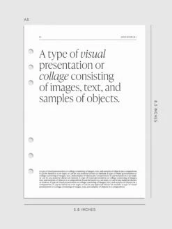 Vision Board Planner Inserts(Vision Board Planner Inserts) 28 Vision Board Planner Inserts(Vision Board Planner Inserts) -Cloth And Paper Shop Vision Board Planner Inserts A5 CP 1