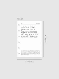 Vision Board Planner Inserts(Vision Board Planner Inserts) 33 Vision Board Planner Inserts(Vision Board Planner Inserts) -Cloth And Paper Shop Vision Board Planner Inserts Pocket CP 1
