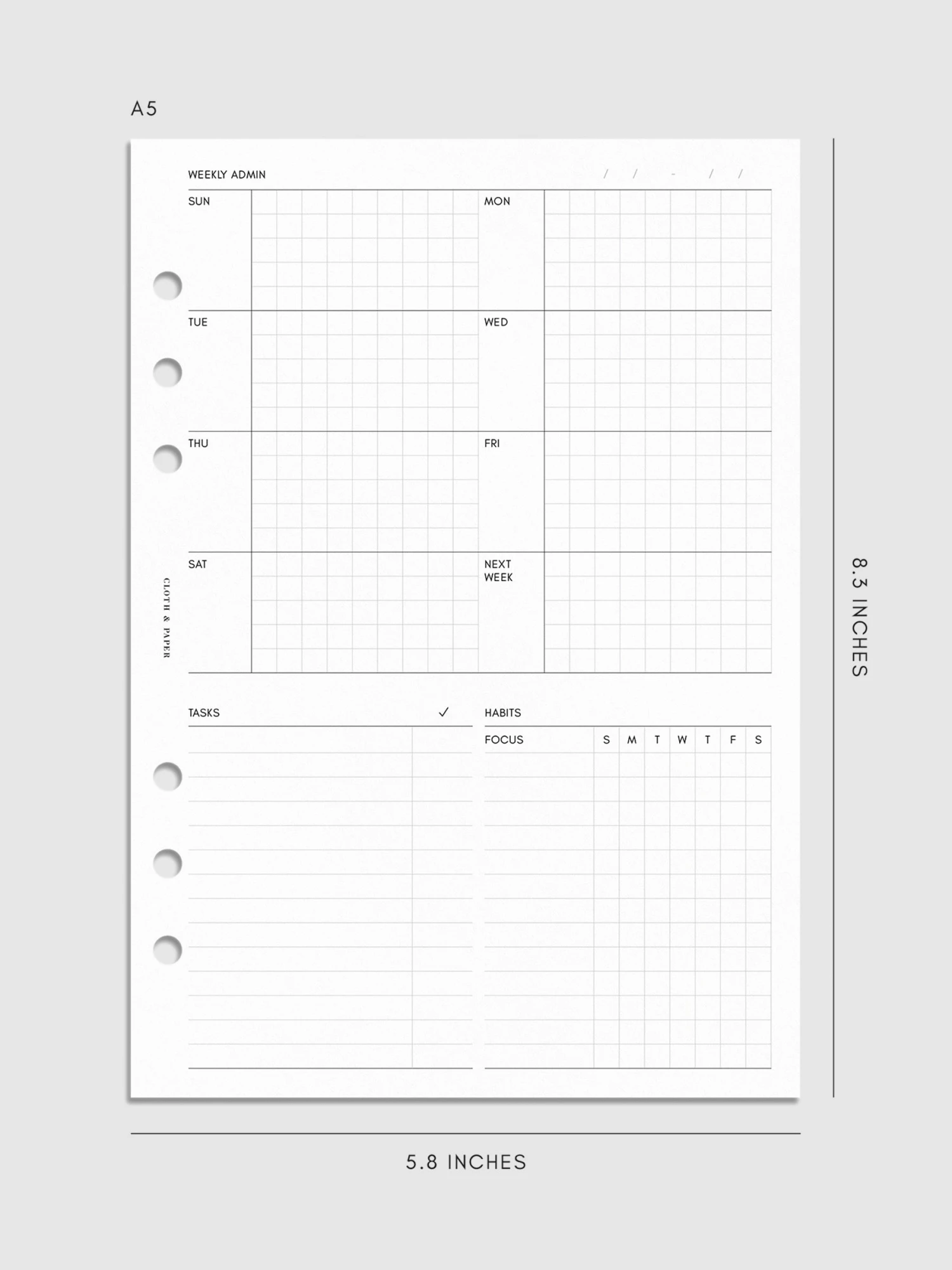 Weekly Admin Planner Inserts | Sunday Start(Weekly Admin Planner Inserts Sunday Start) 7 Weekly Admin Planner Inserts | Sunday Start(Weekly Admin Planner Inserts Sunday Start) - Image 7