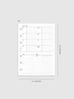 Weekly Admin Planner Inserts | Sunday Start(Weekly Admin Planner Inserts Sunday Start) 21 Weekly Admin Planner Inserts | Sunday Start(Weekly Admin Planner Inserts Sunday Start) -Cloth And Paper Shop Weekly Admin Planner Inserts Sunday Start A6 CP 1