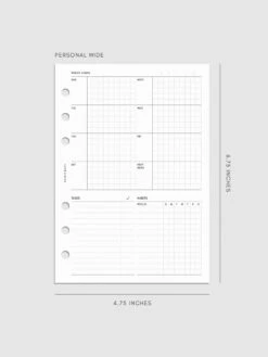 Weekly Admin Planner Inserts | Sunday Start(Weekly Admin Planner Inserts Sunday Start) 27 Weekly Admin Planner Inserts | Sunday Start(Weekly Admin Planner Inserts Sunday Start) -Cloth And Paper Shop Weekly Admin Planner Inserts Sunday Start Personal Wide CP 1