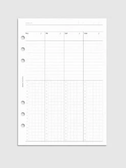 Weekly Schedule Planner Inserts | Monday Start(Weekly Schedule Planner Insert)