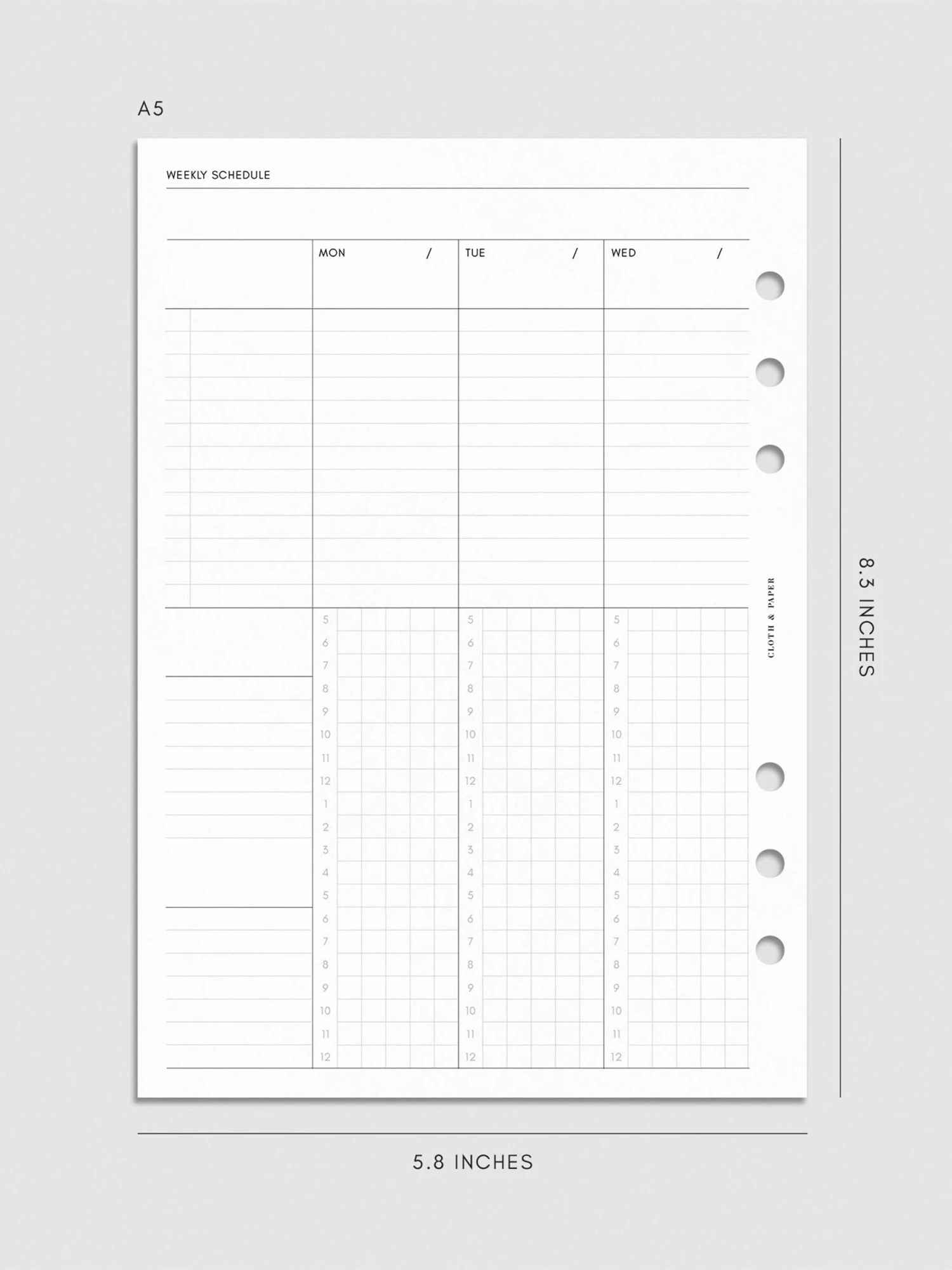 Weekly Schedule Planner Inserts | Monday Start(Weekly Schedule Planner Insert) 19 Weekly Schedule Planner Inserts | Monday Start(Weekly Schedule Planner Insert) - Image 19