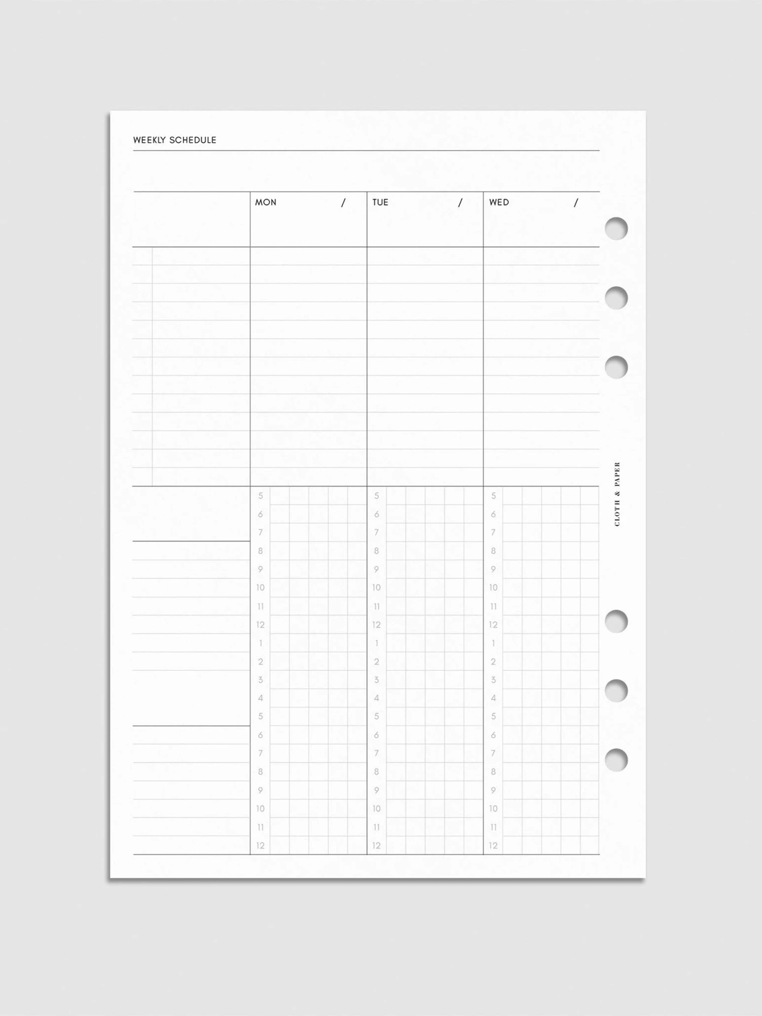 Weekly Schedule Planner Inserts | Monday Start(Weekly Schedule Planner Insert) 20 Weekly Schedule Planner Inserts | Monday Start(Weekly Schedule Planner Insert) - Image 20
