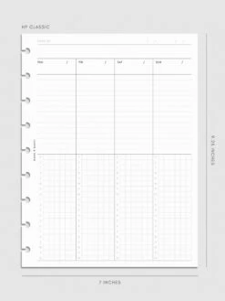 Weekly Schedule Planner Inserts | Monday Start(Weekly Schedule Planner Insert) 29 Weekly Schedule Planner Inserts | Monday Start(Weekly Schedule Planner Insert) -Cloth And Paper Shop Weekly Schedule Planner Inserts Monday Start Undated 3rd Edition HPC CP 1