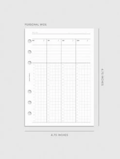 Weekly Schedule Planner Inserts | Monday Start(Weekly Schedule Planner Insert) 26 Weekly Schedule Planner Inserts | Monday Start(Weekly Schedule Planner Insert) -Cloth And Paper Shop Weekly Schedule Planner Inserts Monday Start Undated 3rd Edition PersonalWide CP 1