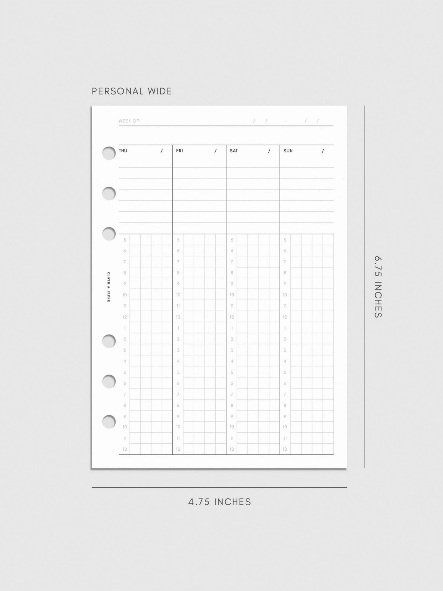 Weekly Schedule Planner Inserts | Monday Start(Weekly Schedule Planner Insert) 7 Weekly Schedule Planner Inserts | Monday Start(Weekly Schedule Planner Insert) - Image 7