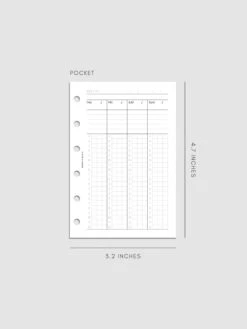 Weekly Schedule Planner Inserts | Monday Start(Weekly Schedule Planner Insert) 22 Weekly Schedule Planner Inserts | Monday Start(Weekly Schedule Planner Insert) -Cloth And Paper Shop Weekly Schedule Planner Inserts Monday Start Undated 3rd Edition Pocket CP 1