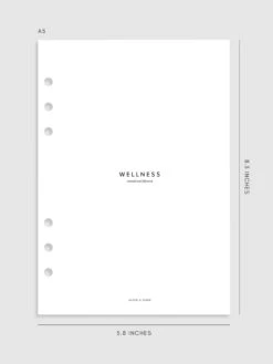 Wellness Section Cover Planner Dashboard(Wellness Section Cover Planner Dashboard) -Cloth And Paper Shop Wellness Section Cover Planner Dashboard A5 CP 1