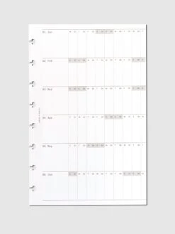 Yearly Fold Out Planner Insert(Yearly Fold Out Planner Insert)