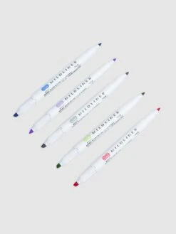 Zebra Mildliner Dual Tip Highlighter | 5 Color Set(Zebra Mildliner Dual Tip Highlighter 5 Color Set) 8 Zebra Mildliner Dual Tip Highlighter | 5 Color Set(Zebra Mildliner Dual Tip Highlighter 5 Color Set) -Cloth And Paper Shop Zebra Mildliner Dual Tip Highlighter 5 Color Set Cool And Refined CP 1