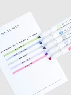 Zebra Mildliner Dual Tip Highlighter | 5 Color Set(Zebra Mildliner Dual Tip Highlighter 5 Color Set) 9 Zebra Mildliner Dual Tip Highlighter | 5 Color Set(Zebra Mildliner Dual Tip Highlighter 5 Color Set) -Cloth And Paper Shop Zebra Mildliner Dual Tip Highlighter 5 Color Set Cool And Refined Test Sheet CP 1