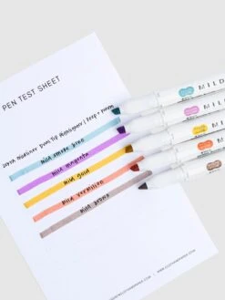 Zebra Mildliner Dual Tip Highlighter | 5 Color Set(Zebra Mildliner Dual Tip Highlighter 5 Color Set) 11 Zebra Mildliner Dual Tip Highlighter | 5 Color Set(Zebra Mildliner Dual Tip Highlighter 5 Color Set) -Cloth And Paper Shop Zebra Mildliner Dual Tip Highlighter 5 Color Set Deep And Warm Test Sheet CP 1