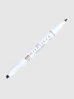Zebra Mildliner Dual Tip Highlighter(Zebra Mildliner Dual Tip Highlighter) 29 Zebra Mildliner Dual Tip Highlighter(Zebra Mildliner Dual Tip Highlighter) -Cloth And Paper Shop Zebra Mildliner Dual Tip Highlighter Brown CP 1