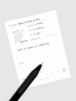 Zebra Sarasa R Pen | 0.5 Mm(Zebra Sarasa R Pen 0 5 Mm) -Cloth And Paper Shop Zebra Sarasa R Pen 0.5mm Black Ink Black Body In Use CP 1